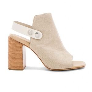 Rag & Bone Wood block heel canvas heels